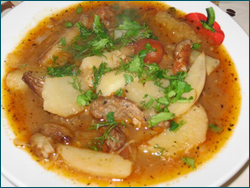 Мясной говяжий суп - Рецепты Адыгейской Кухни