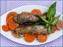 Рыба, фаршированная кусками по-Ингушски - Рецепты Чечено-Ингушской Кухни