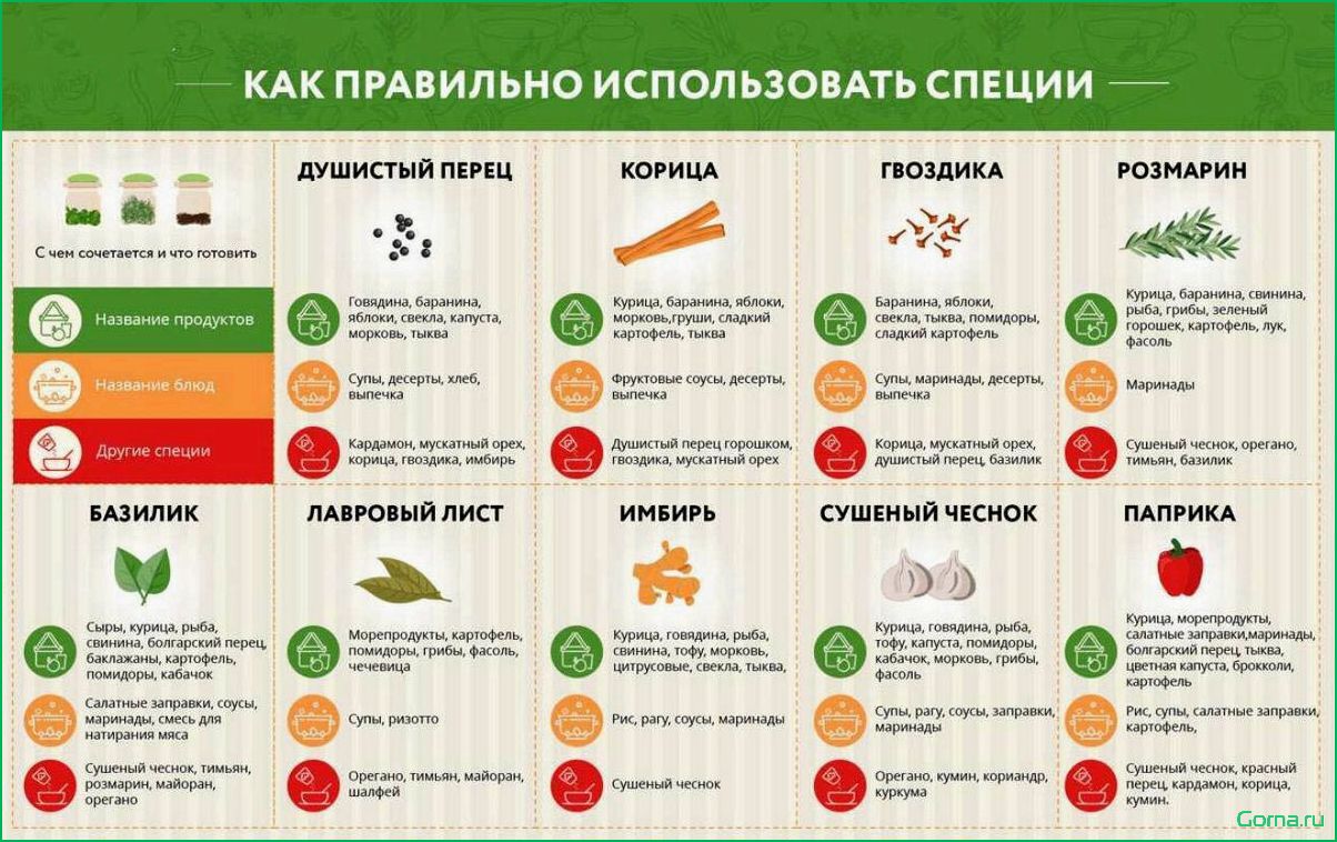 Применение трав, специй, пряностей в кавказской кухне