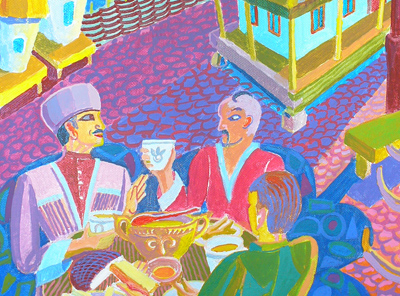 Рисунок кухня адыгов